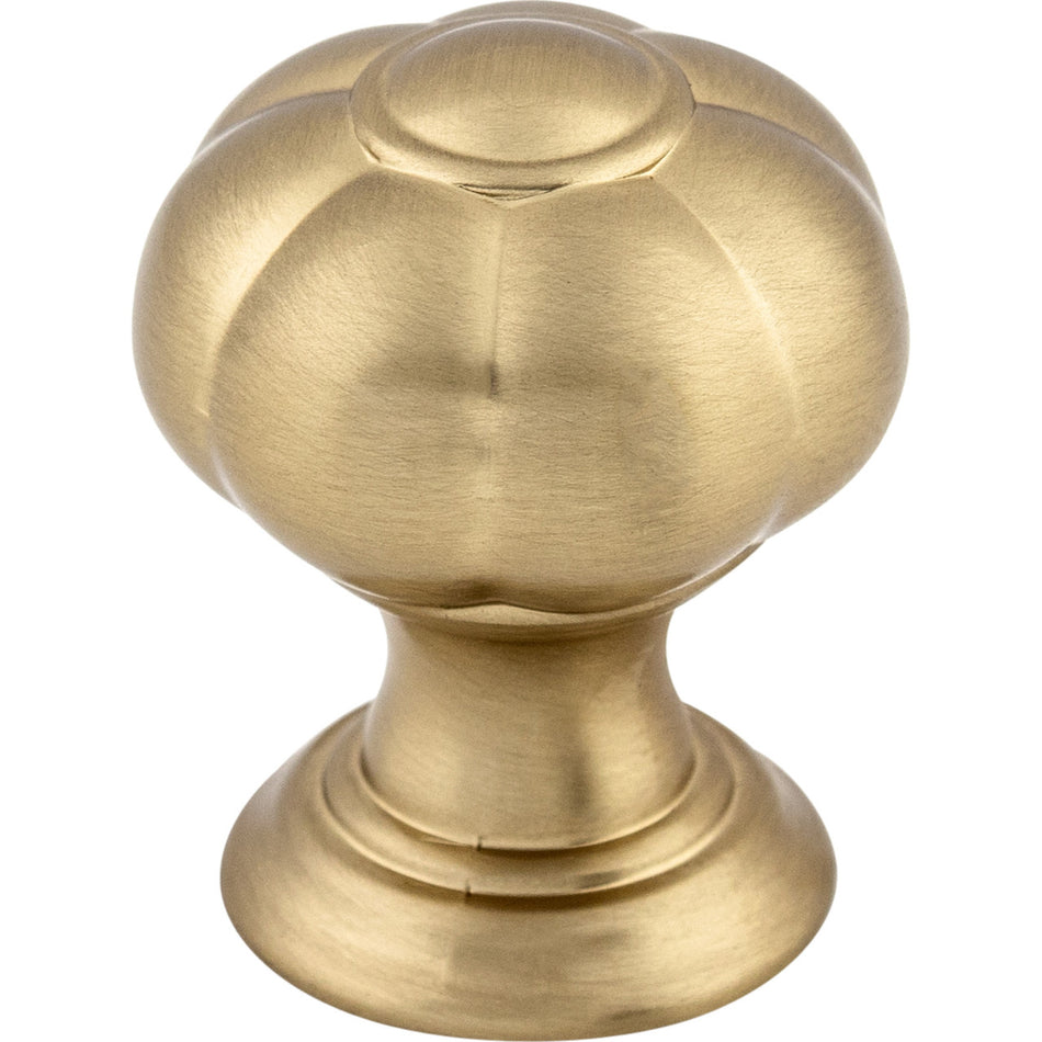 Top Knobs TK690HB: 1" Allington Flower Cabinet Knob - Honey Bronze