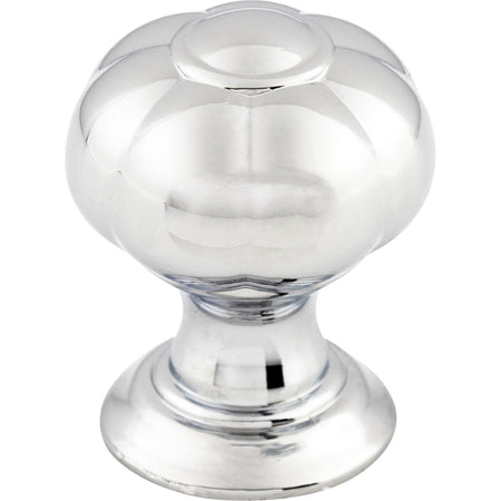 Top Knobs TK690PC: 1" Allington Flower Cabinet Knob - Polished Chrome