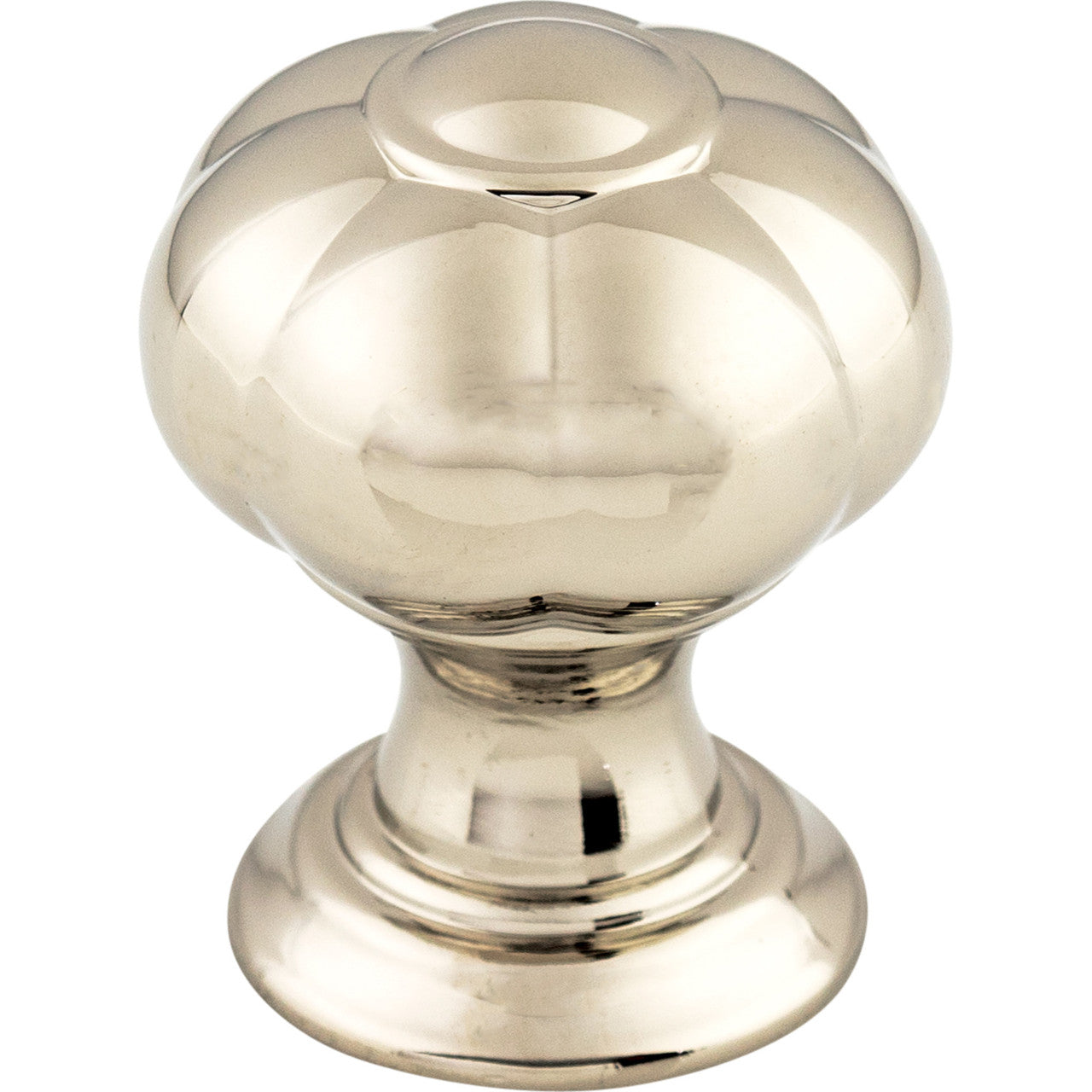 Top Knobs TK690PN: 1" Allington Flower Cabinet Knob - Polished Nickel