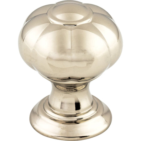 Top Knobs TK690PN: 1" Allington Flower Cabinet Knob - Polished Nickel