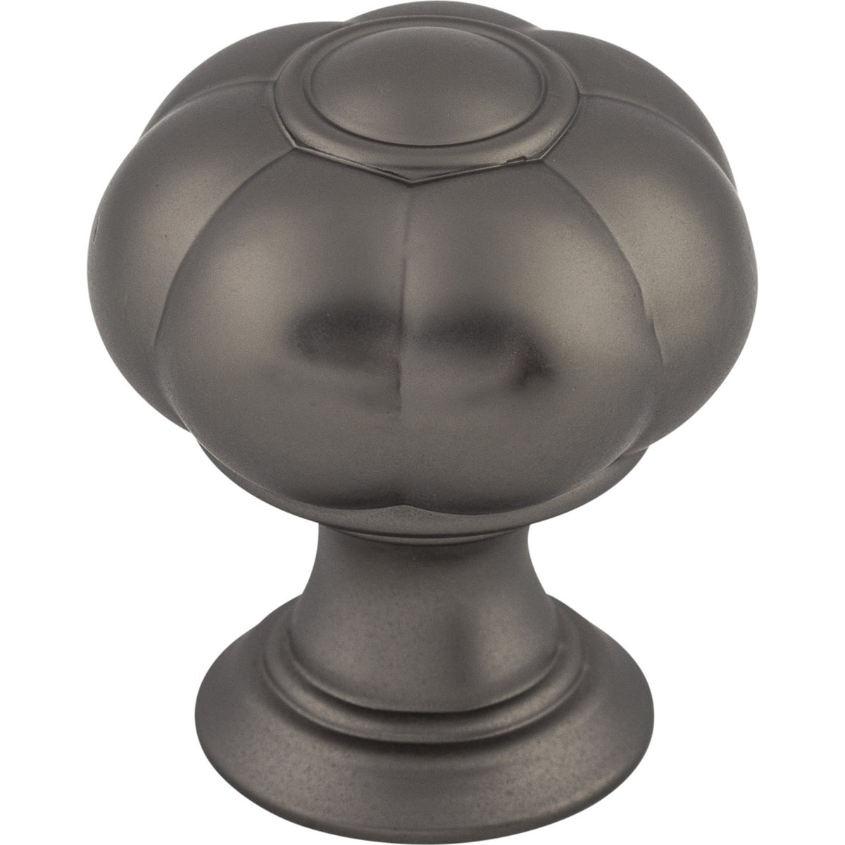 Top Knobs TK691AG: 1-1/4" Allington Flower Cabinet Knob - Ash Gray