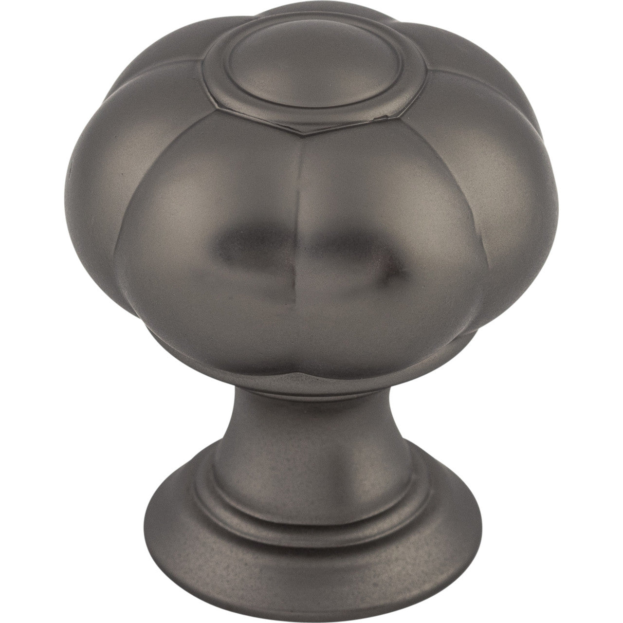 Top Knobs TK691AG: 1-1/4" Allington Flower Cabinet Knob - Ash Gray