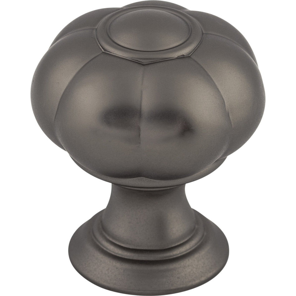 Top Knobs TK691AG: 1-1/4" Allington Flower Cabinet Knob - Ash Gray