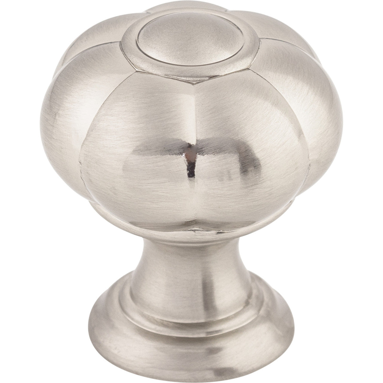 Top Knobs TK691BSN: 1-1/4" Allington Flower Cabinet Knob - Brushed Satin Nickel