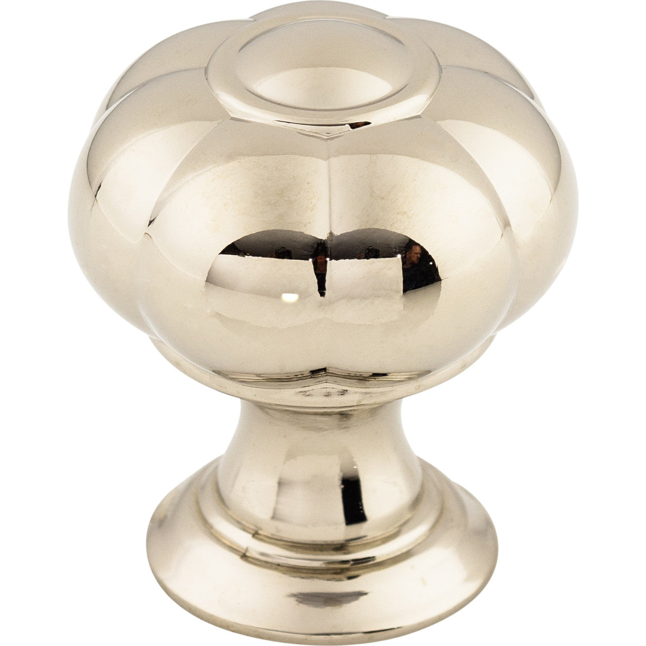 Top Knobs TK691PN: 1-1/4" Allington Flower Cabinet Knob - Polished Nickel