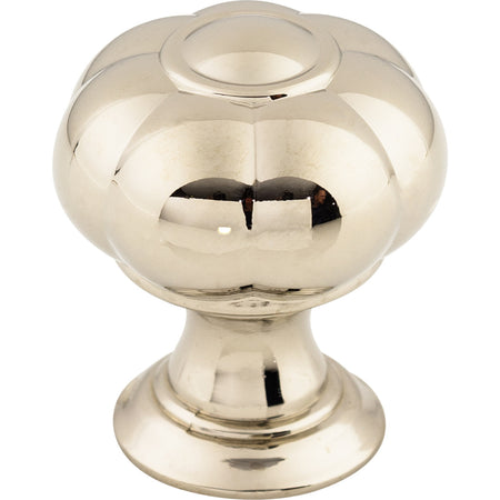 Top Knobs TK691PN: 1-1/4" Allington Flower Cabinet Knob - Polished Nickel