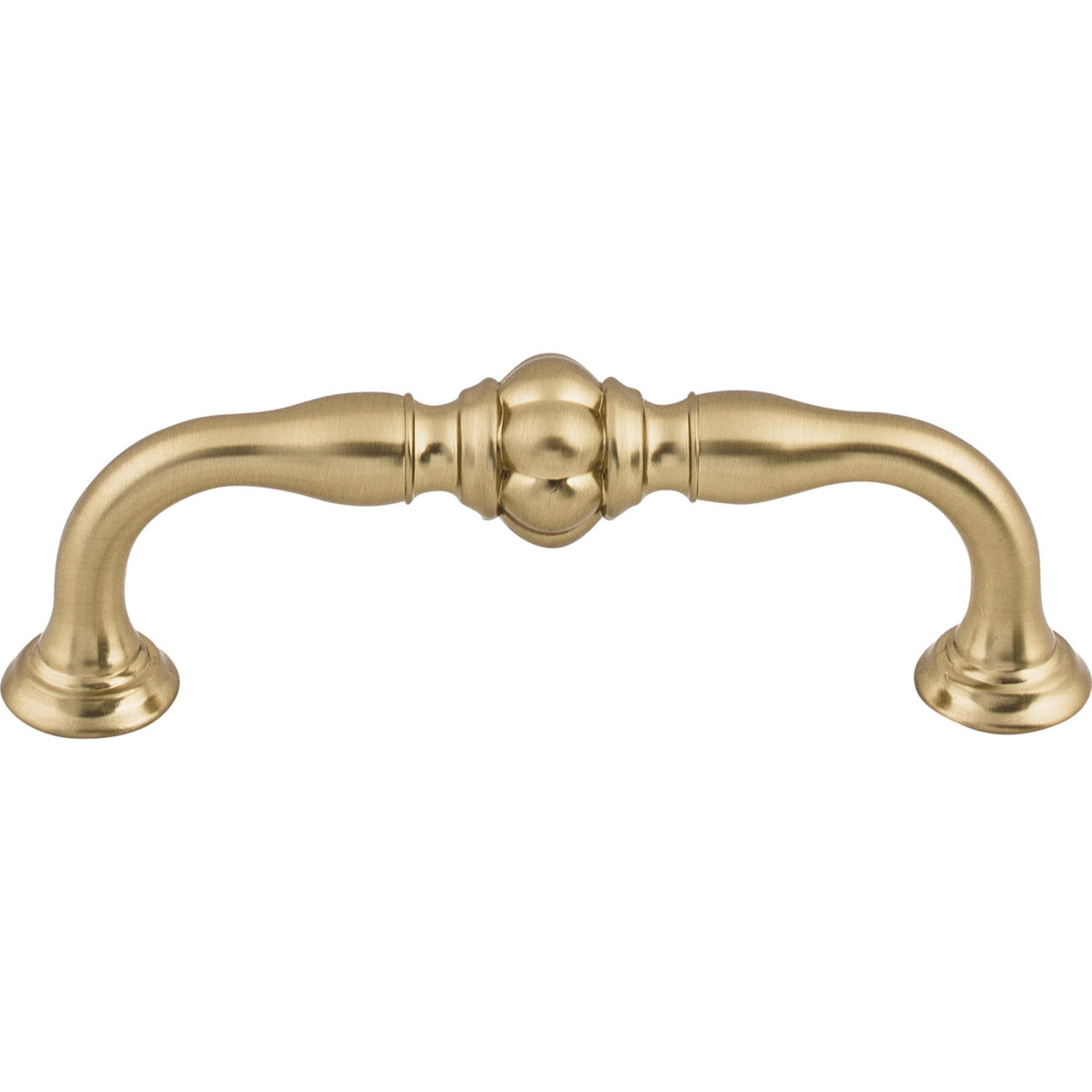 Top Knobs TK692HB: 3-3/4" cc Allington D-Handle Cabinet Pull - Honey Bronze
