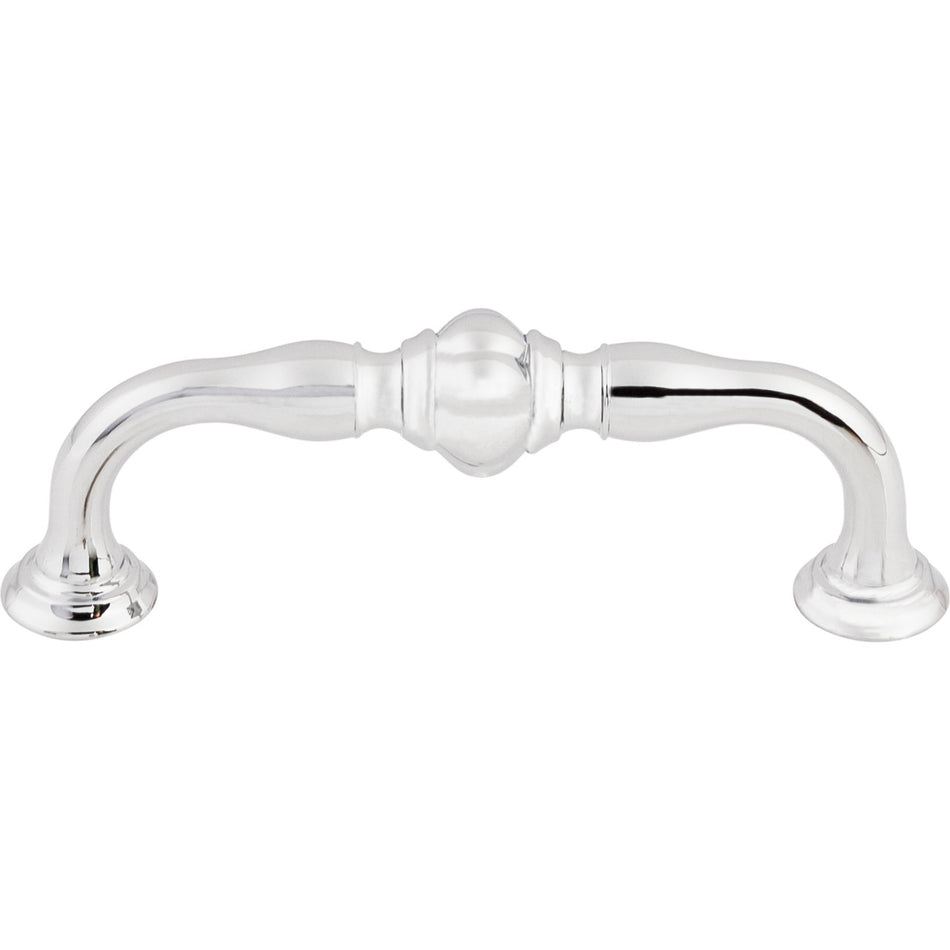 Top Knobs TK692PC: 3-3/4" cc Allington D-Handle Cabinet Pull - Polished Chrome
