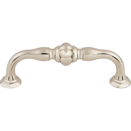 Top Knobs TK692PN: 3-3/4" cc Allington D-Handle Cabinet Pull - Polished Nickel