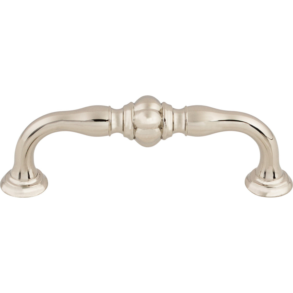 Top Knobs TK692PN: 3-3/4" cc Allington D-Handle Cabinet Pull - Polished Nickel