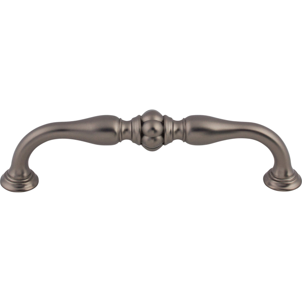 Top Knobs TK693AG: 5-1/16" cc Allington D-Handle Cabinet Pull - Ash Gray