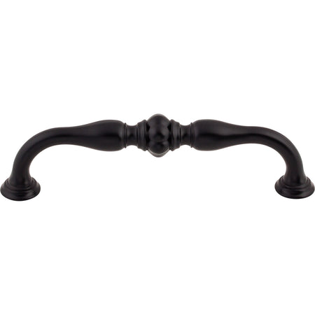 Top Knobs TK693BLK: 5-1/16" cc Allington D-Handle Cabinet Pull - Flat Black