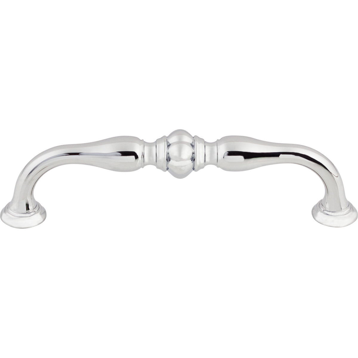 Top Knobs TK693PC: 5-1/16" cc Allington D-Handle Cabinet Pull - Polished Chrome
