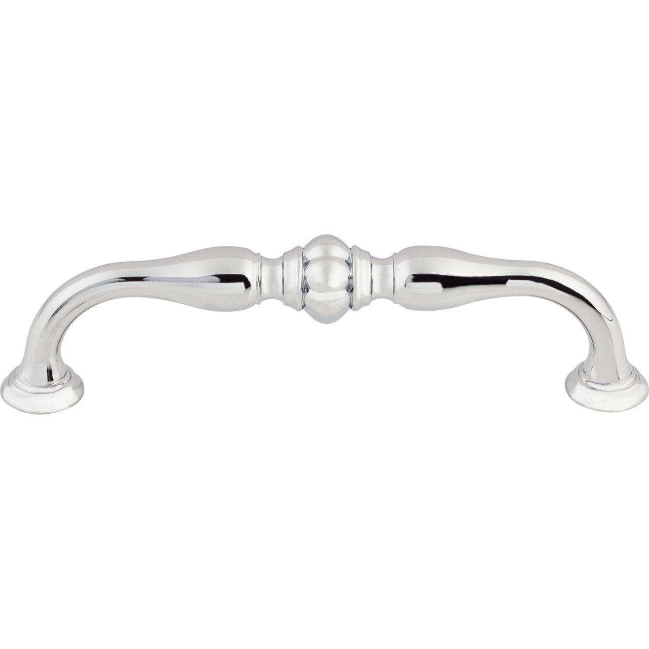Top Knobs TK693PC: 5-1/16" cc Allington D-Handle Cabinet Pull - Polished Chrome