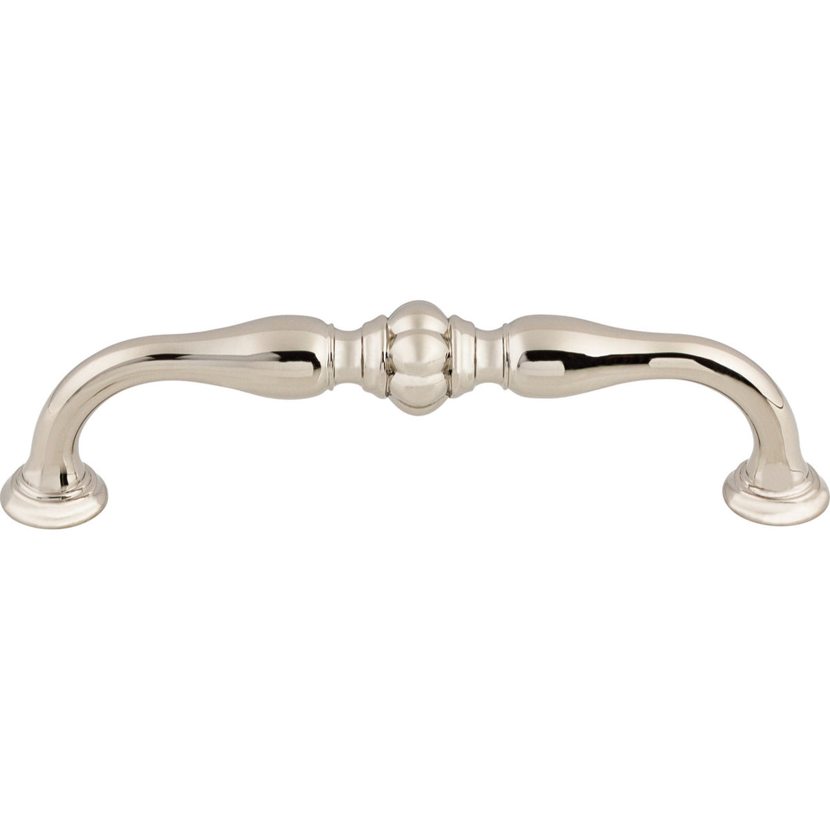 Top Knobs TK693PN: 5-1/16" cc Allington D-Handle Cabinet Pull - Polished Nickel