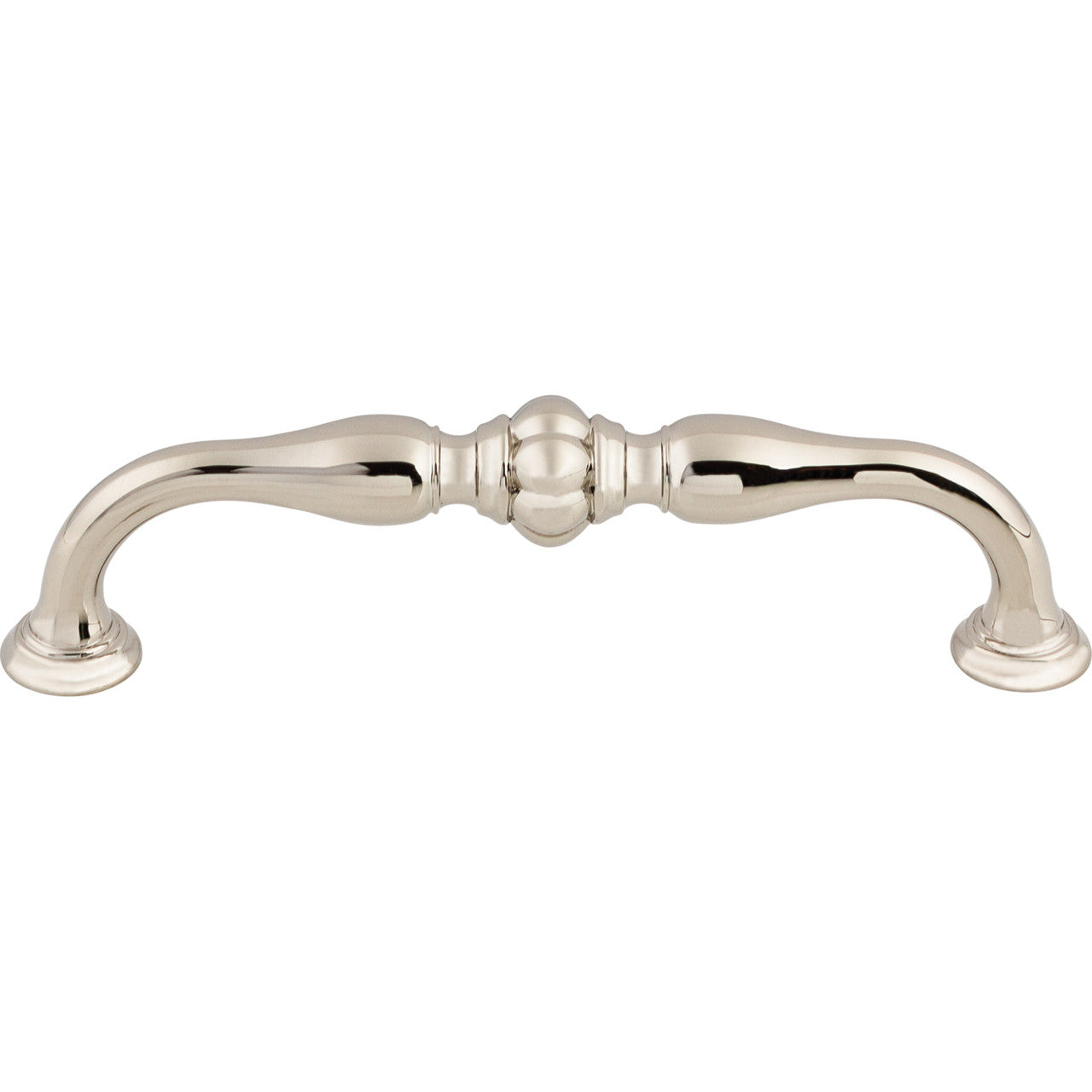 Top Knobs TK693PN: 5-1/16" cc Allington D-Handle Cabinet Pull - Polished Nickel