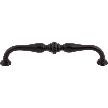 Top Knobs TK694BLK: 6-5/16" cc Allington D-Handle Cabinet Pull - Flat Black