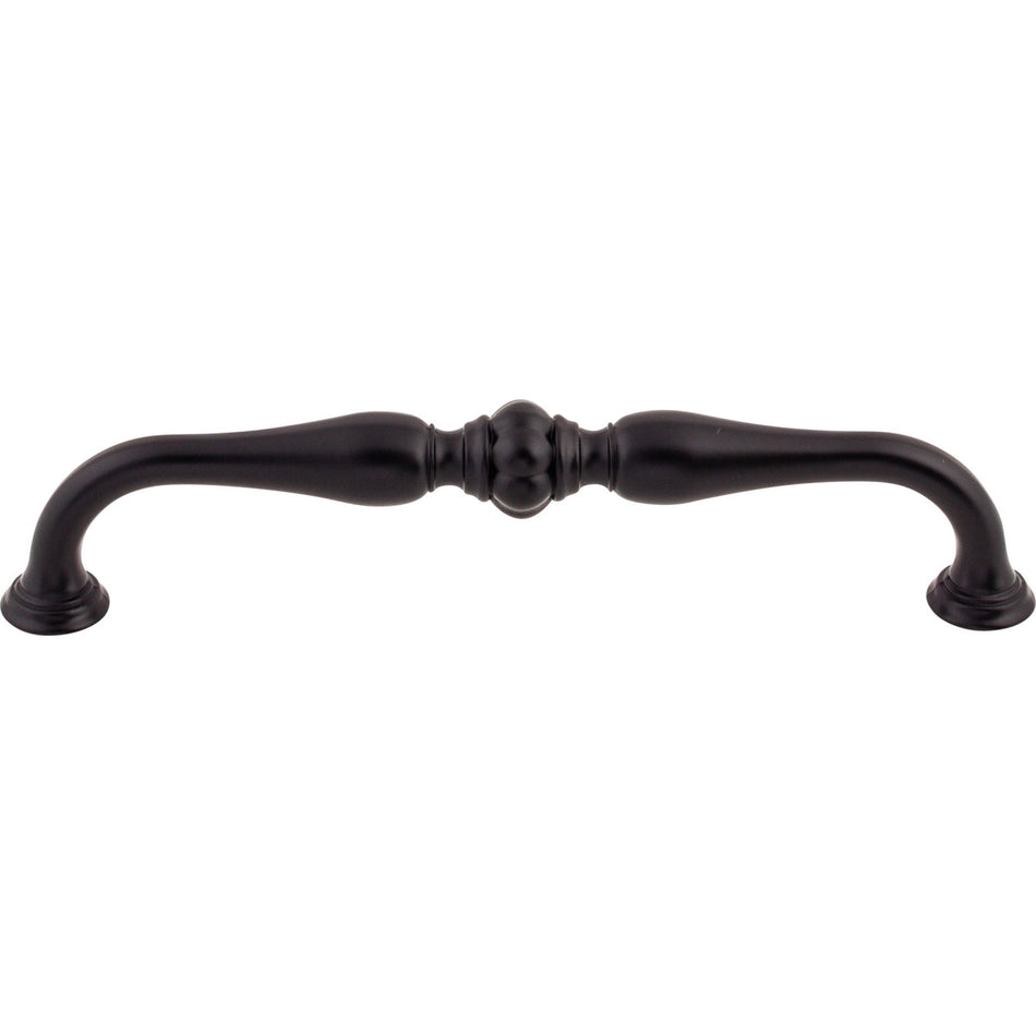 Top Knobs TK694BLK: 6-5/16" cc Allington D-Handle Cabinet Pull - Flat Black