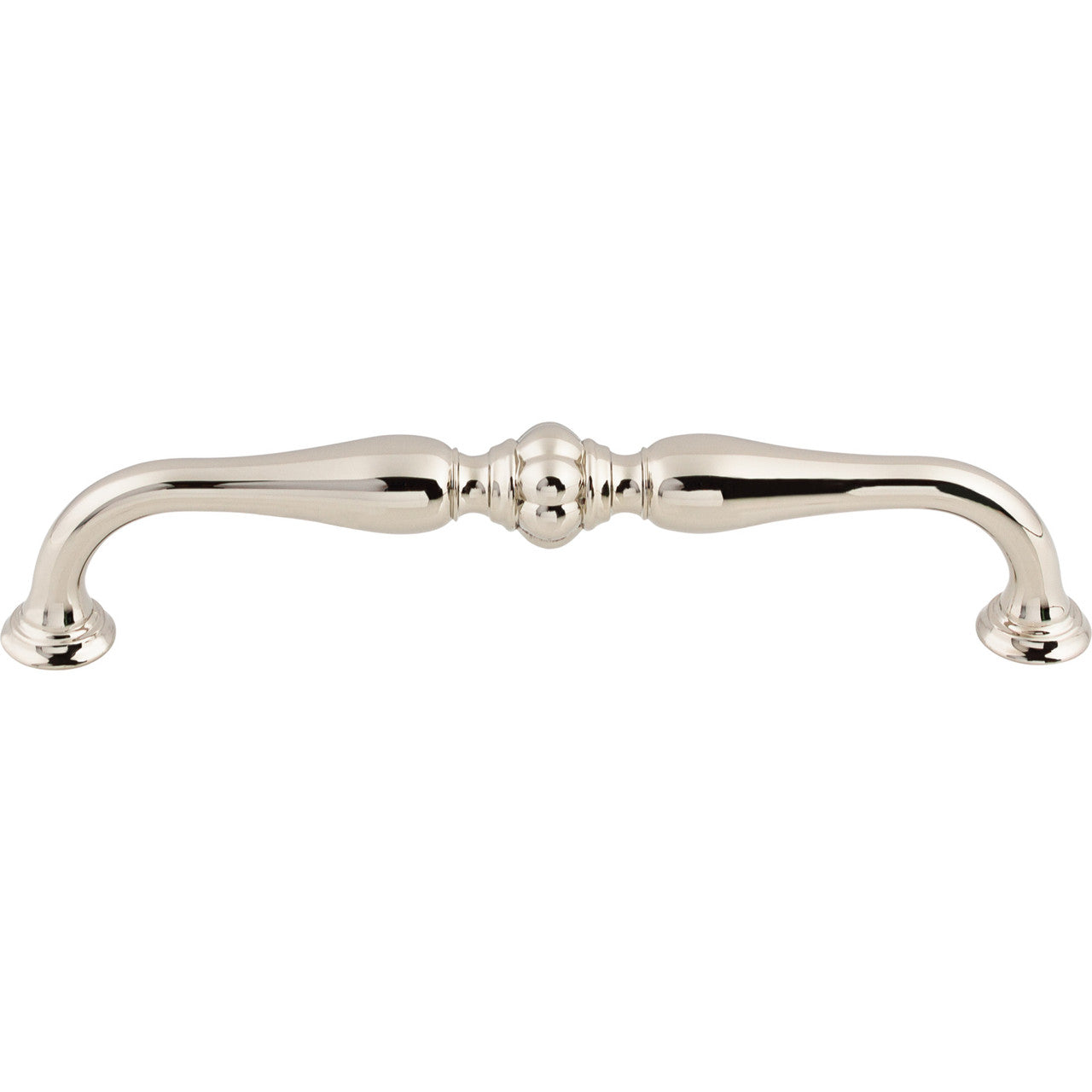 Top Knobs TK694PN: 6-5/16" cc Allington D-Handle Cabinet Pull - Polished Nickel