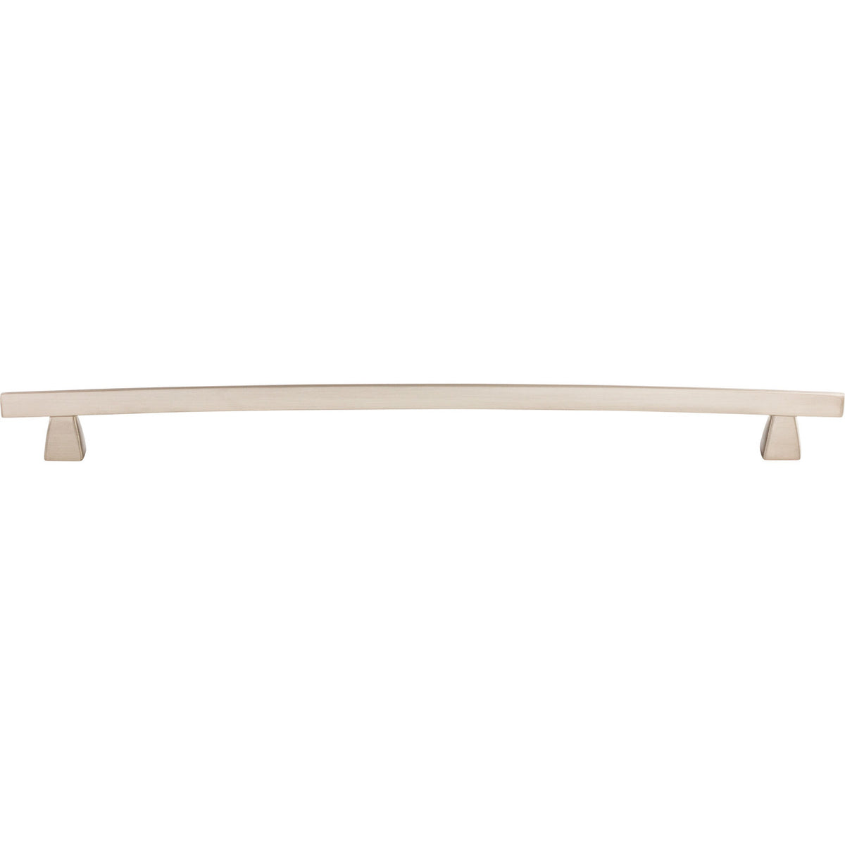 Top Knobs TK6BSN: 12" cc Sanctuary Arched Bar Cabinet Pull - Brushed Satin Nickel