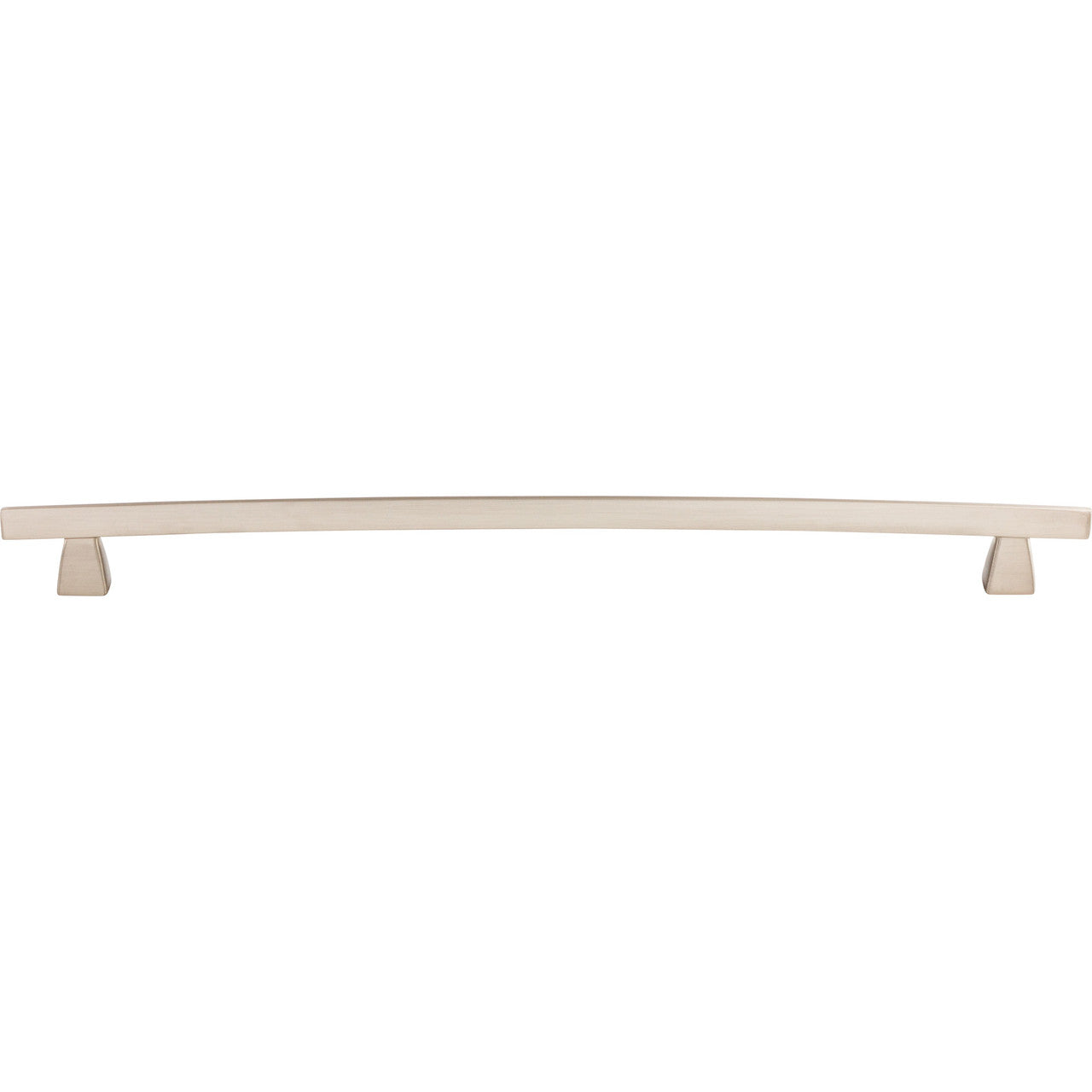 Top Knobs TK6BSN: 12" cc Sanctuary Arched Bar Cabinet Pull - Brushed Satin Nickel