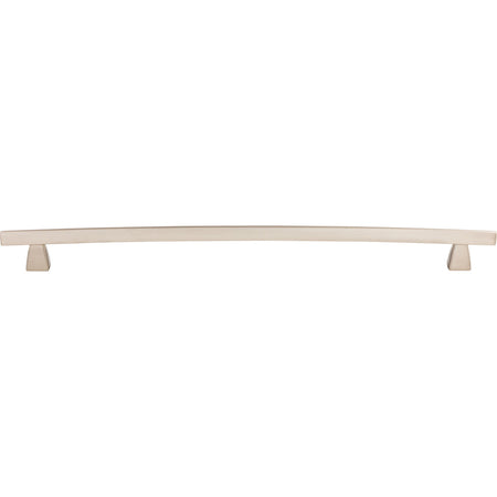 Top Knobs TK6BSN: 12" cc Sanctuary Arched Bar Cabinet Pull - Brushed Satin Nickel