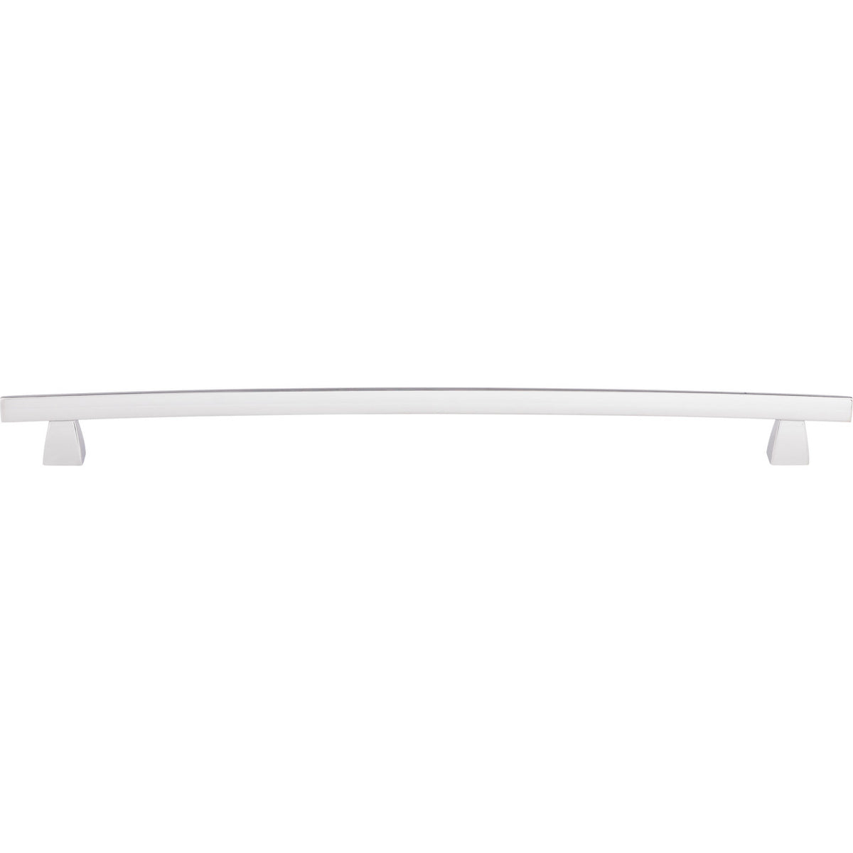 Top Knobs TK6PC: 12" cc Sanctuary Arched Bar Cabinet Pull - Polished Chrome