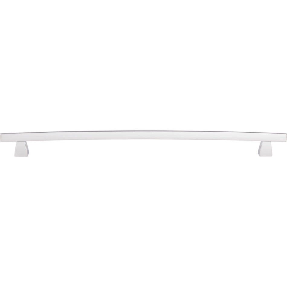Top Knobs TK6PC: 12" cc Sanctuary Arched Bar Cabinet Pull - Polished Chrome