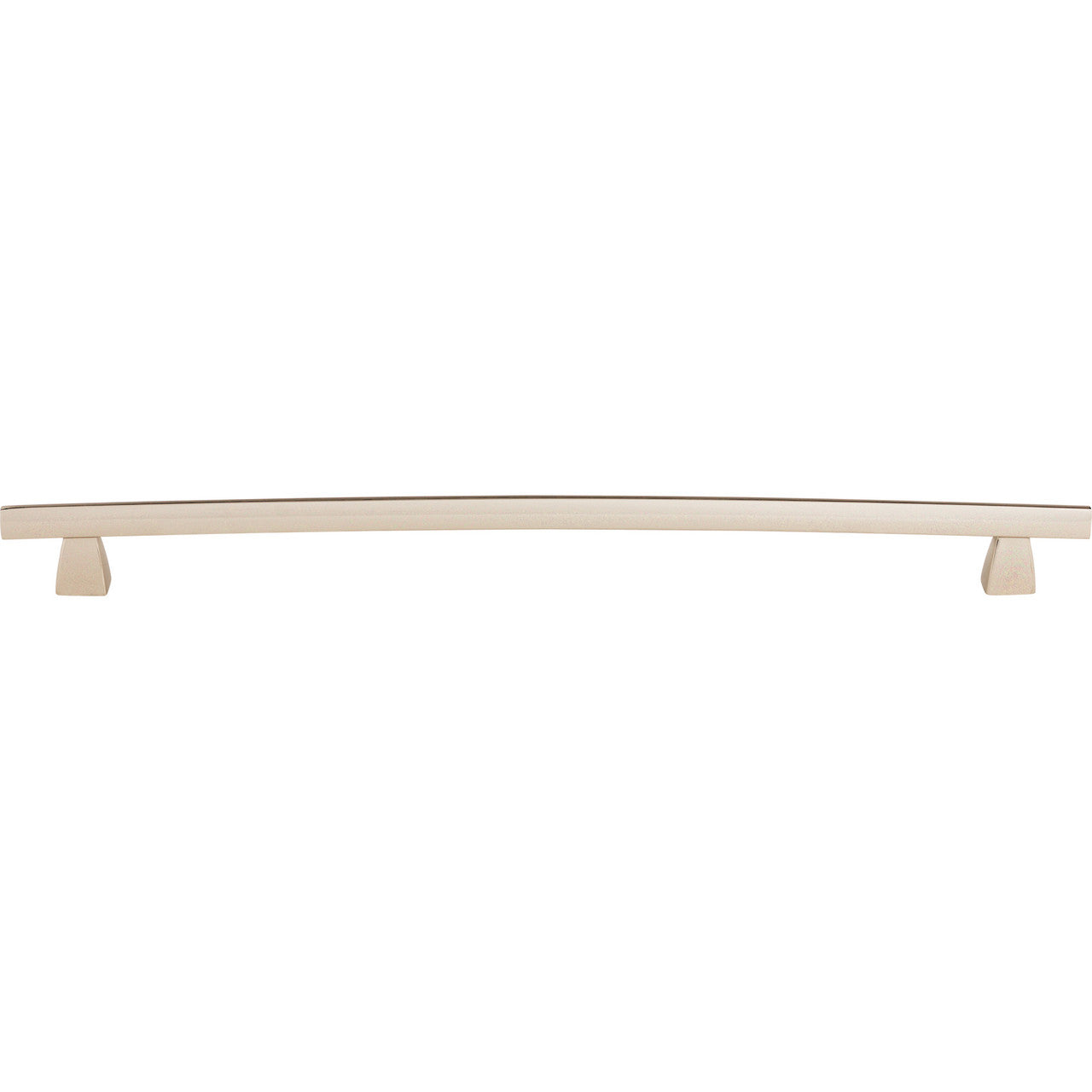 Top Knobs TK6PN: 12" cc Sanctuary Arched Bar Cabinet Pull - Polished Nickel