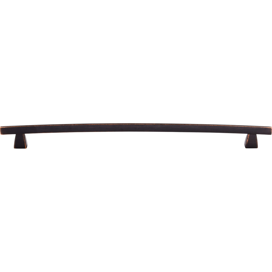 Top Knobs TK6TB: 12" cc Sanctuary Arched Bar Cabinet Pull - Tuscan Bronze