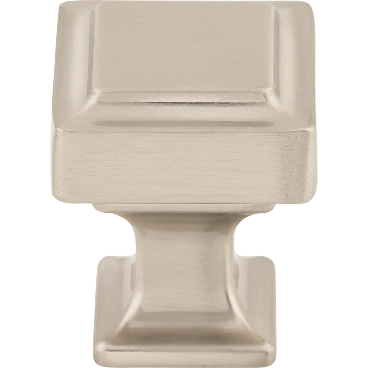 Top Knobs TK700BSN: 1" Ascendra Square Cabinet Knob - Brushed Satin Nickel