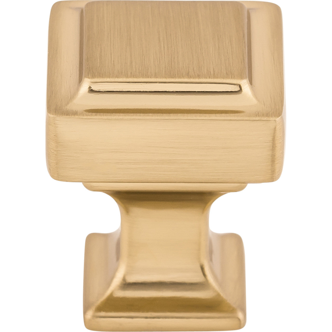Top Knobs TK700HB: 1" Ascendra Square Cabinet Knob - Honey Bronze