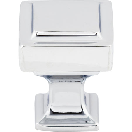 Top Knobs TK700PC: 1" Ascendra Square Cabinet Knob - Polished Chrome