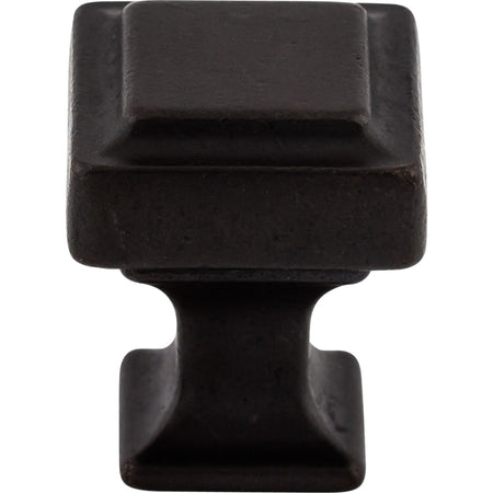 Top Knobs TK700SAB: 1" Ascendra Square Cabinet Knob - Sable