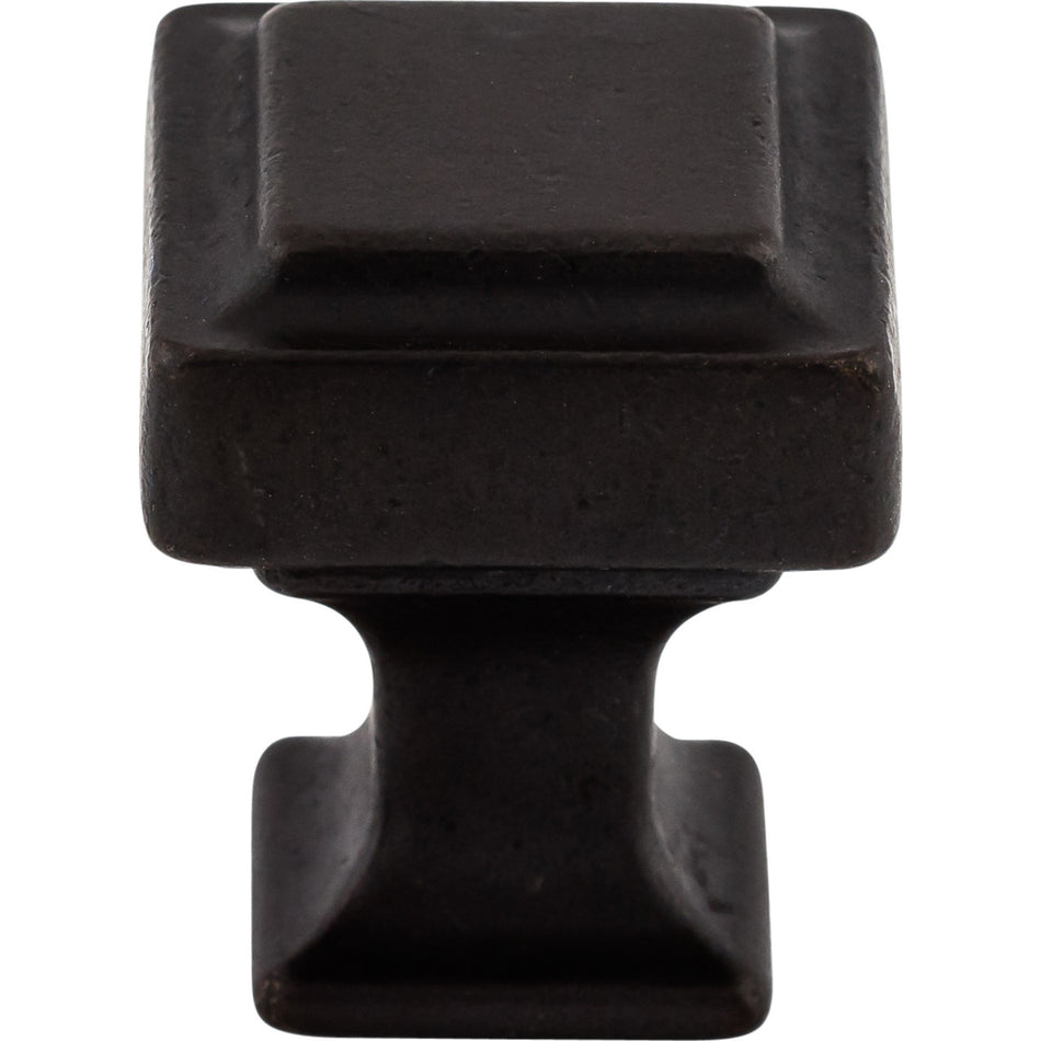 Top Knobs TK700SAB: 1" Ascendra Square Cabinet Knob - Sable