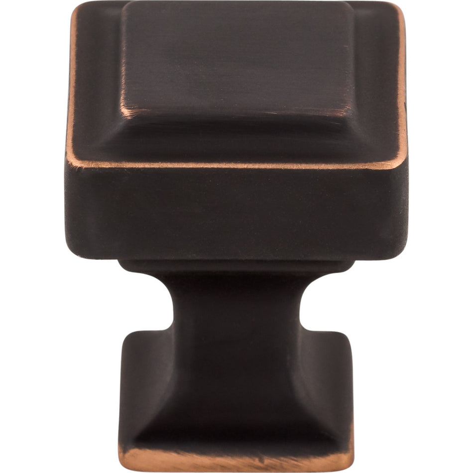 Top Knobs TK700UM: 1" Ascendra Square Cabinet Knob - Umbrio