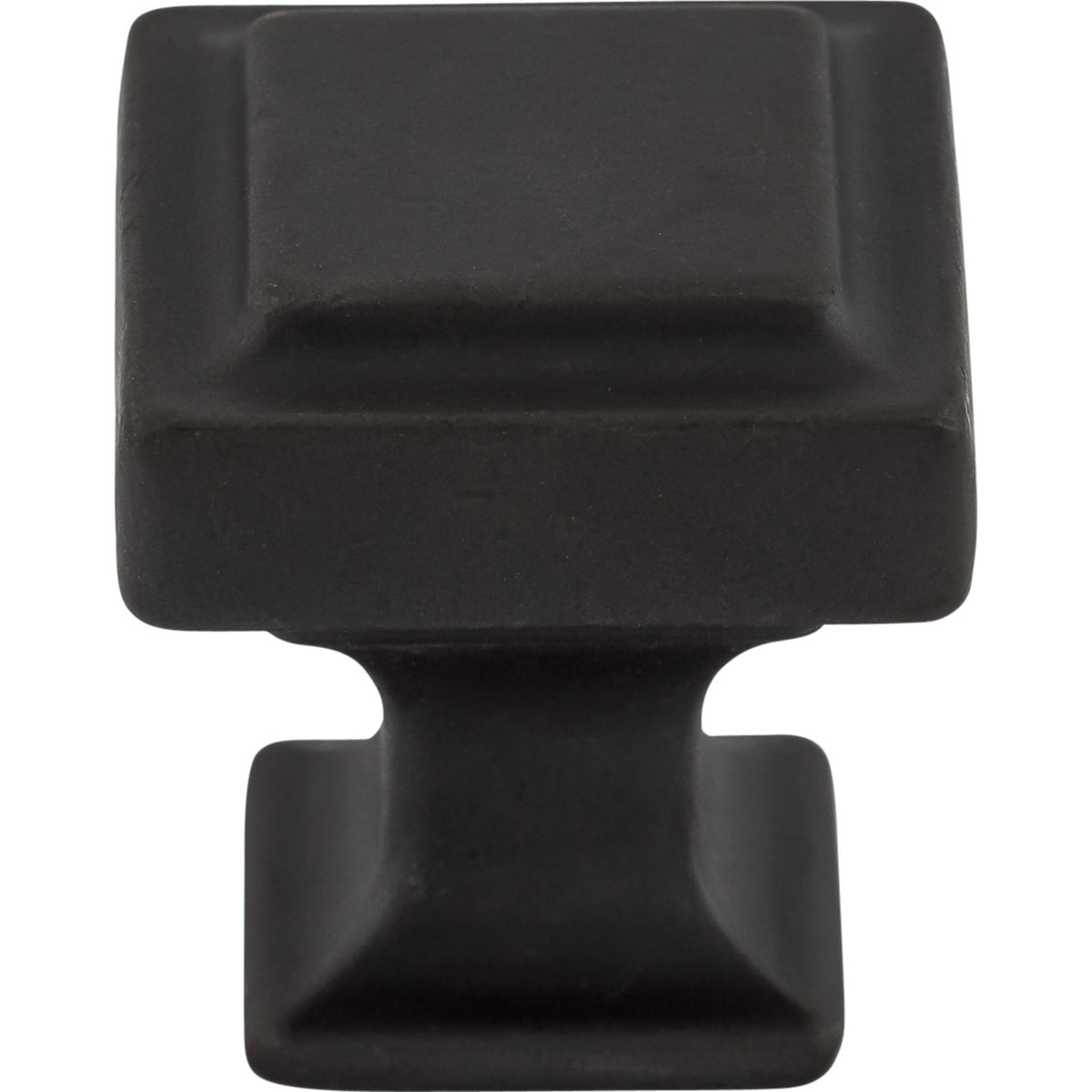 Top Knobs TK701SAB: 1-1/8" Ascendra Square Cabinet Knob - Sable