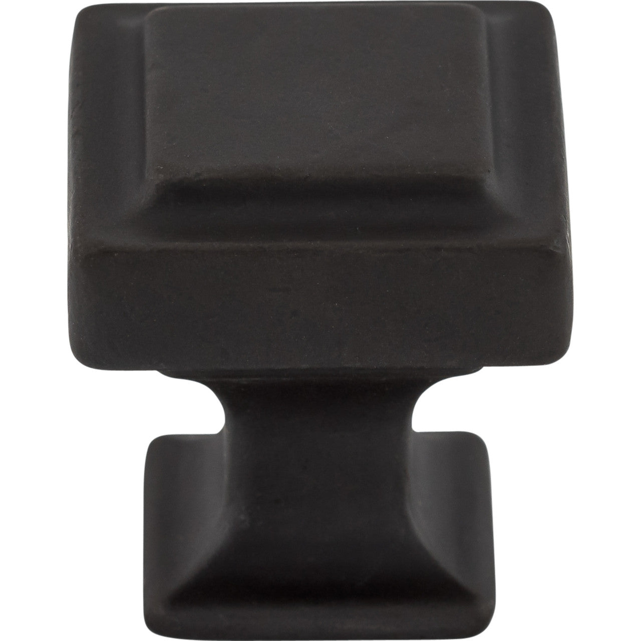 Top Knobs TK701SAB: 1-1/8" Ascendra Square Cabinet Knob - Sable