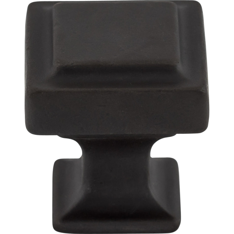 Top Knobs TK701SAB: 1-1/8" Ascendra Square Cabinet Knob - Sable