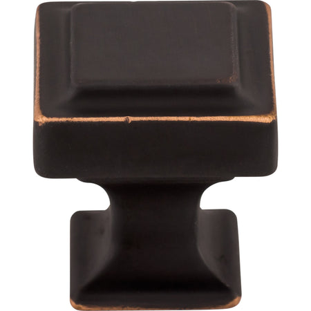 Top Knobs TK701UM: 1-1/8" Ascendra Square Cabinet Knob - Umbrio
