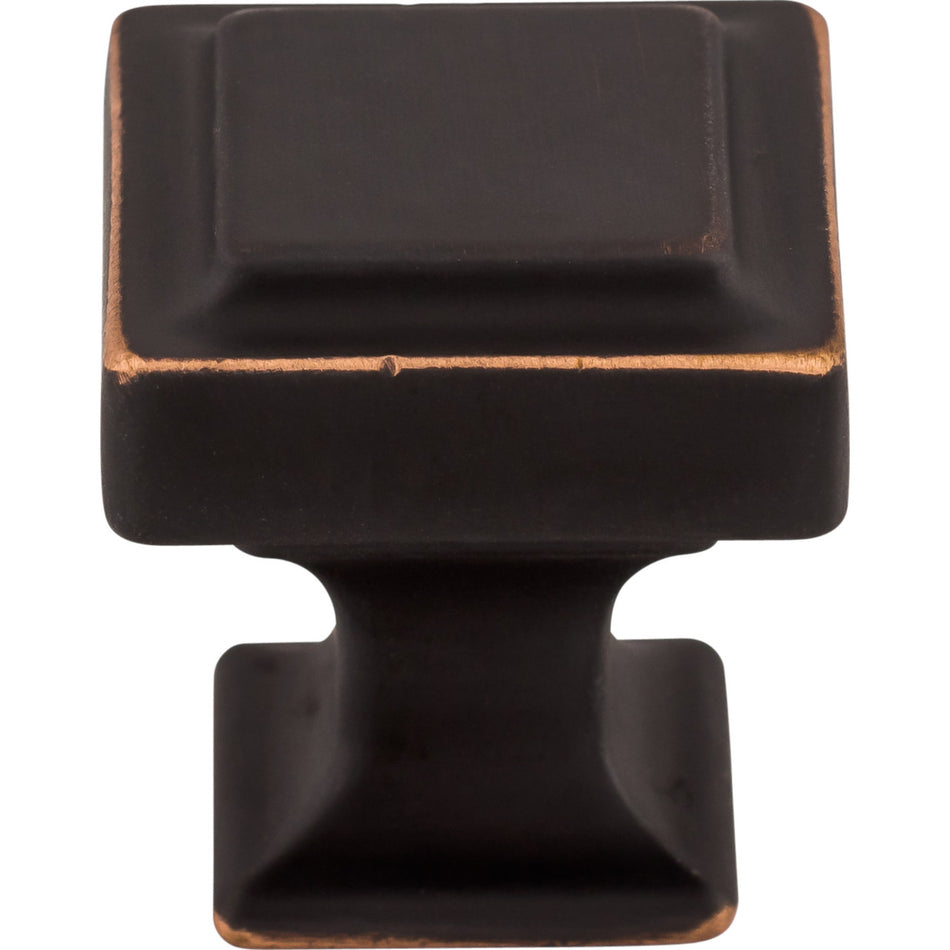 Top Knobs TK701UM: 1-1/8" Ascendra Square Cabinet Knob - Umbrio