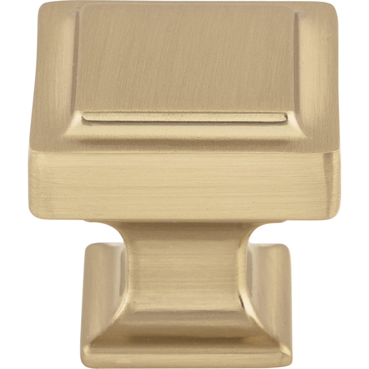 Top Knobs TK702HB: 1-1/4" Ascendra Square Cabinet Knob - Honey Bronze