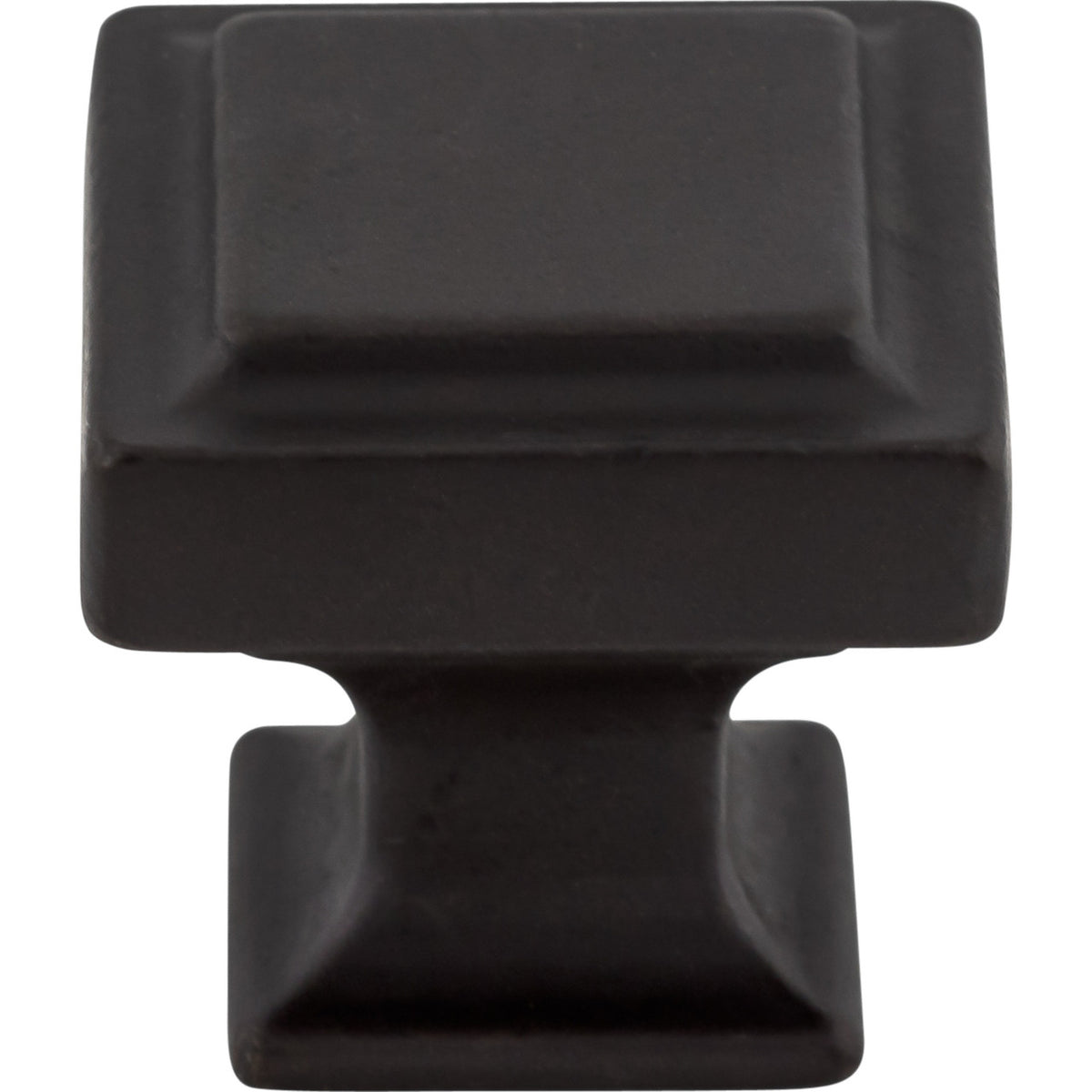 Top Knobs TK702SAB: 1-1/4" Ascendra Square Cabinet Knob - Sable