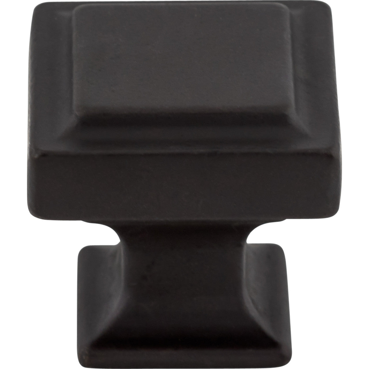 Top Knobs TK702SAB: 1-1/4" Ascendra Square Cabinet Knob - Sable