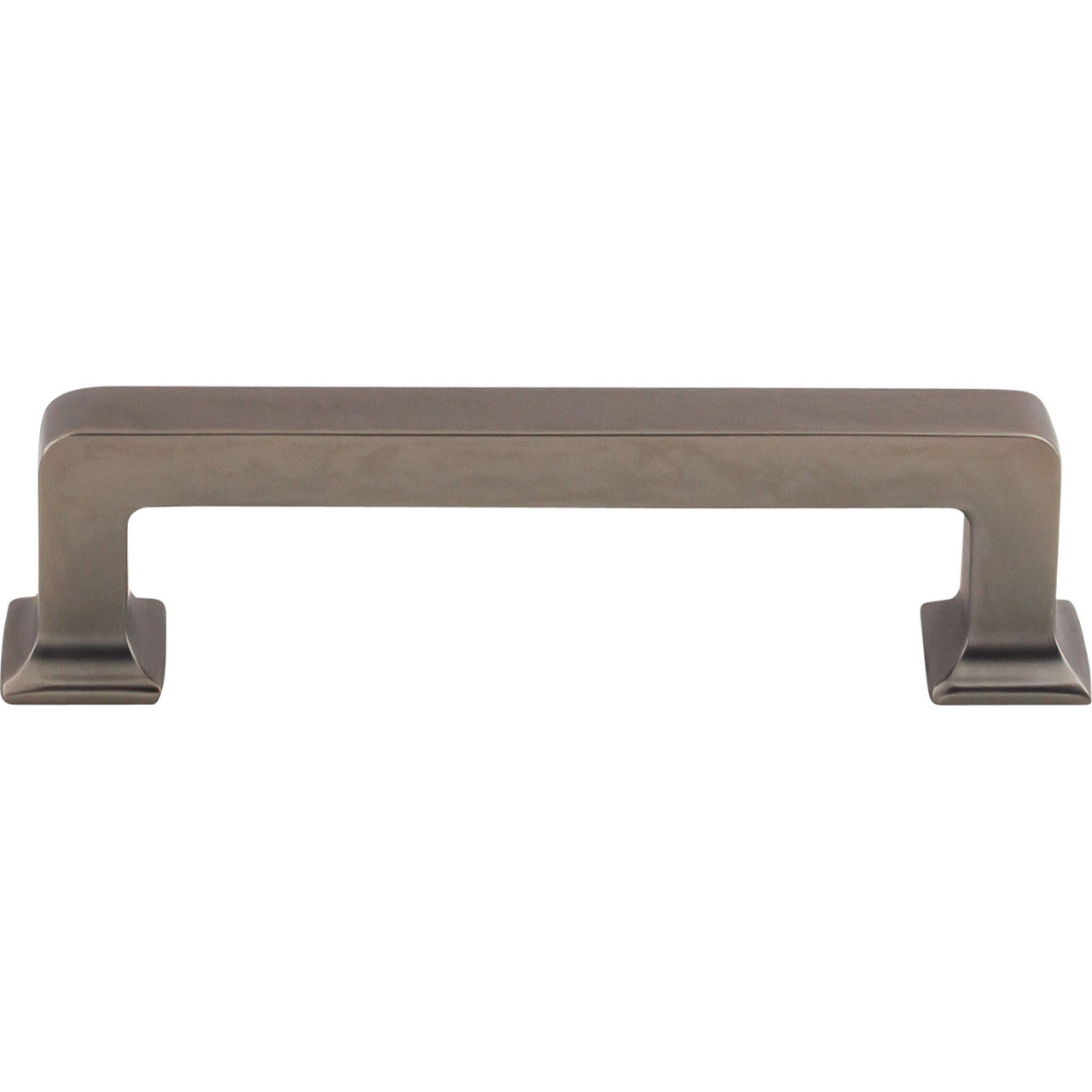 Top Knobs TK703AG: 3-3/4" cc Ascendra Rectangular Bar Cabinet Pull - Ash Gray