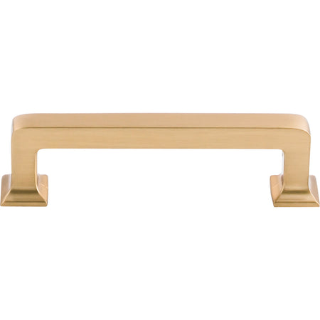 Top Knobs TK703HB: 3-3/4" cc Ascendra Rectangular Bar Cabinet Pull - Honey Bronze