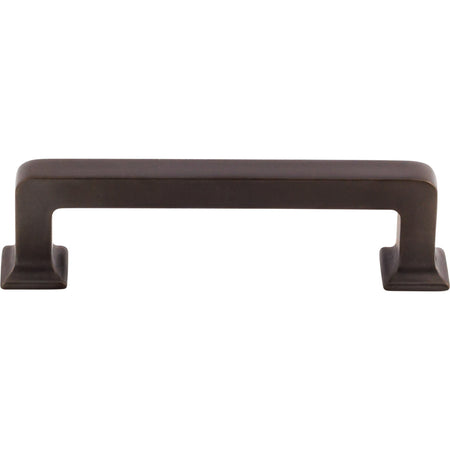 Top Knobs TK703SAB: 3-3/4" cc Ascendra Rectangular Bar Cabinet Pull - Sable
