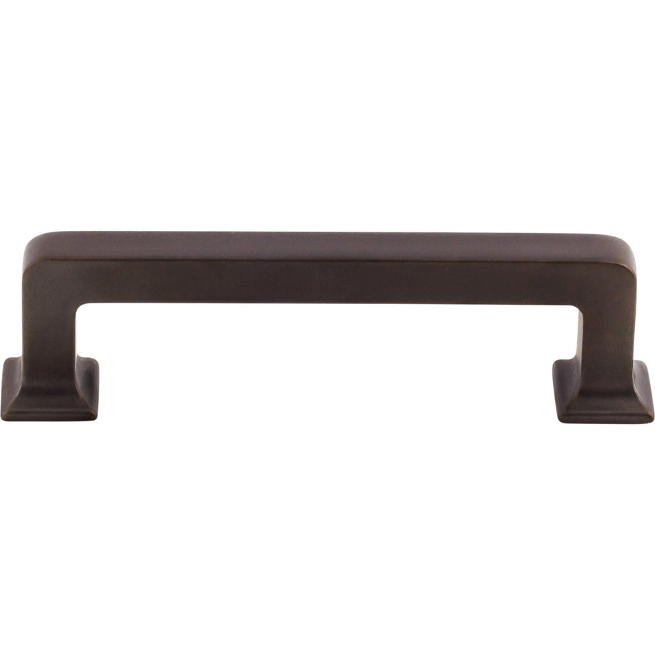 Top Knobs TK703SAB: 3-3/4" cc Ascendra Rectangular Bar Cabinet Pull - Sable