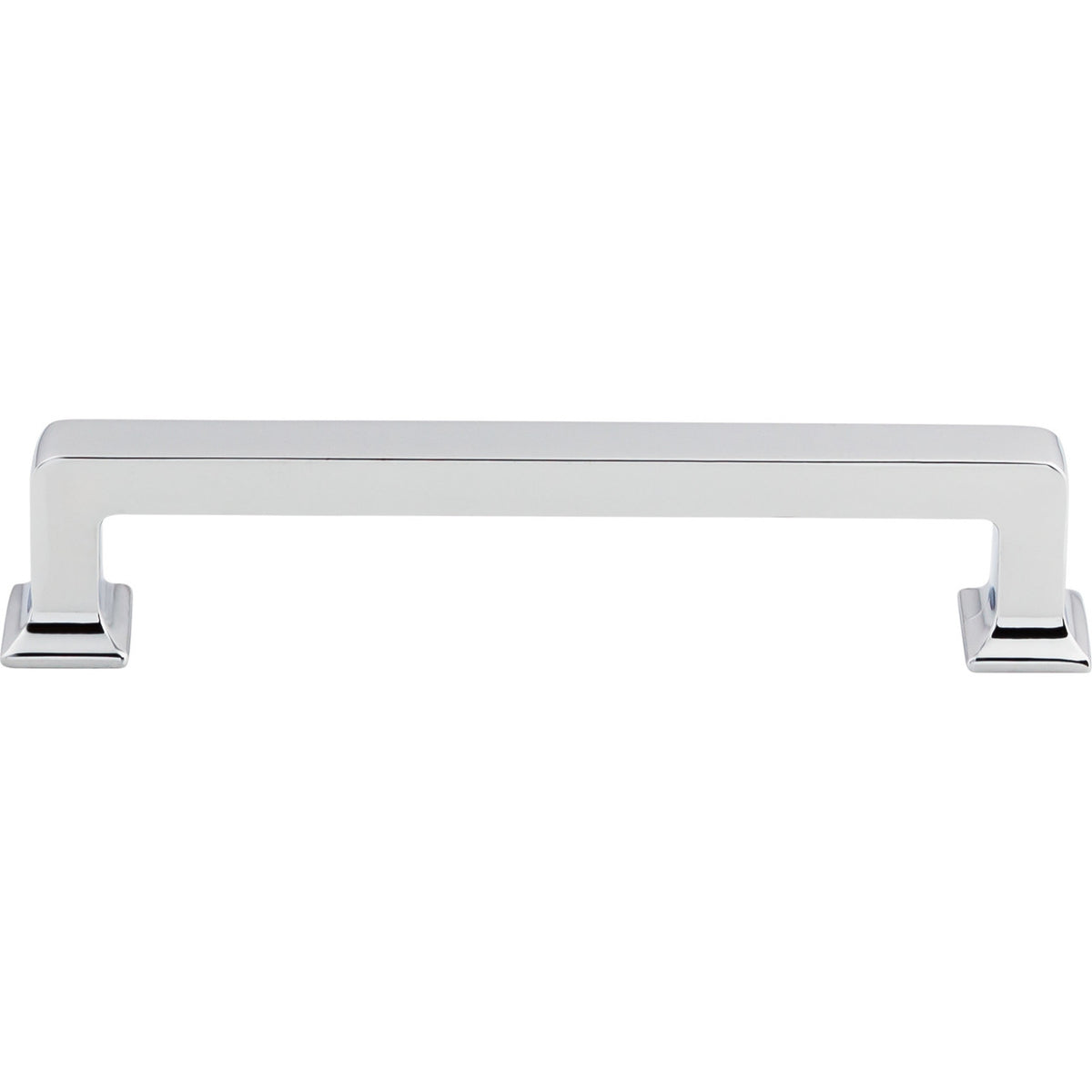 Top Knobs TK704PC: 5-1/16" cc Ascendra Rectangular Bar Cabinet Pull - Polished Chrome