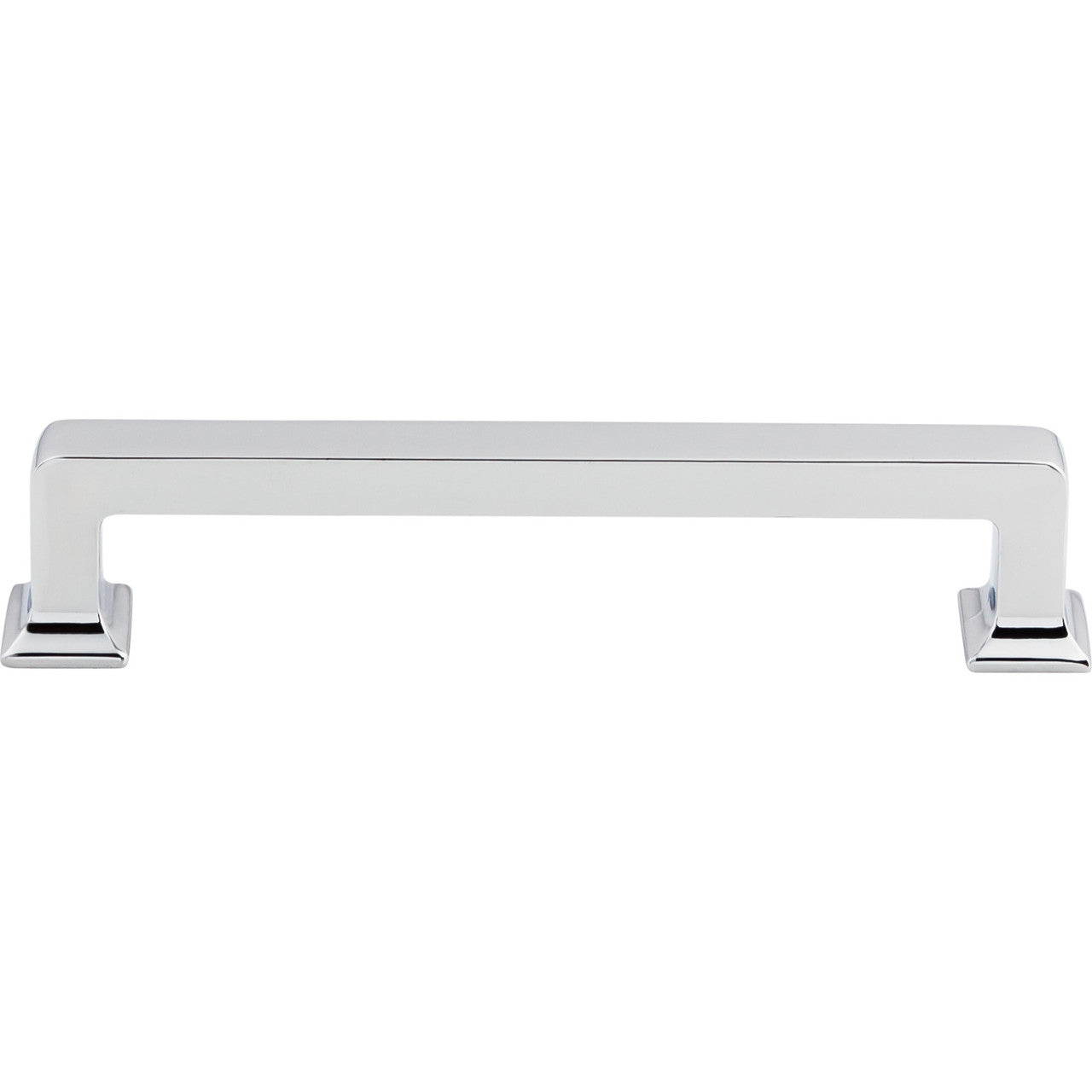 Top Knobs TK704PC: 5-1/16" cc Ascendra Rectangular Bar Cabinet Pull - Polished Chrome